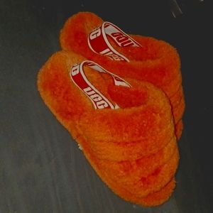 UGG fuzzy slippers